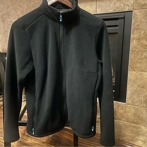 MEC Women’s Full Zip Lined Fleece Mid Layer With Polartec Fleece  Size Large